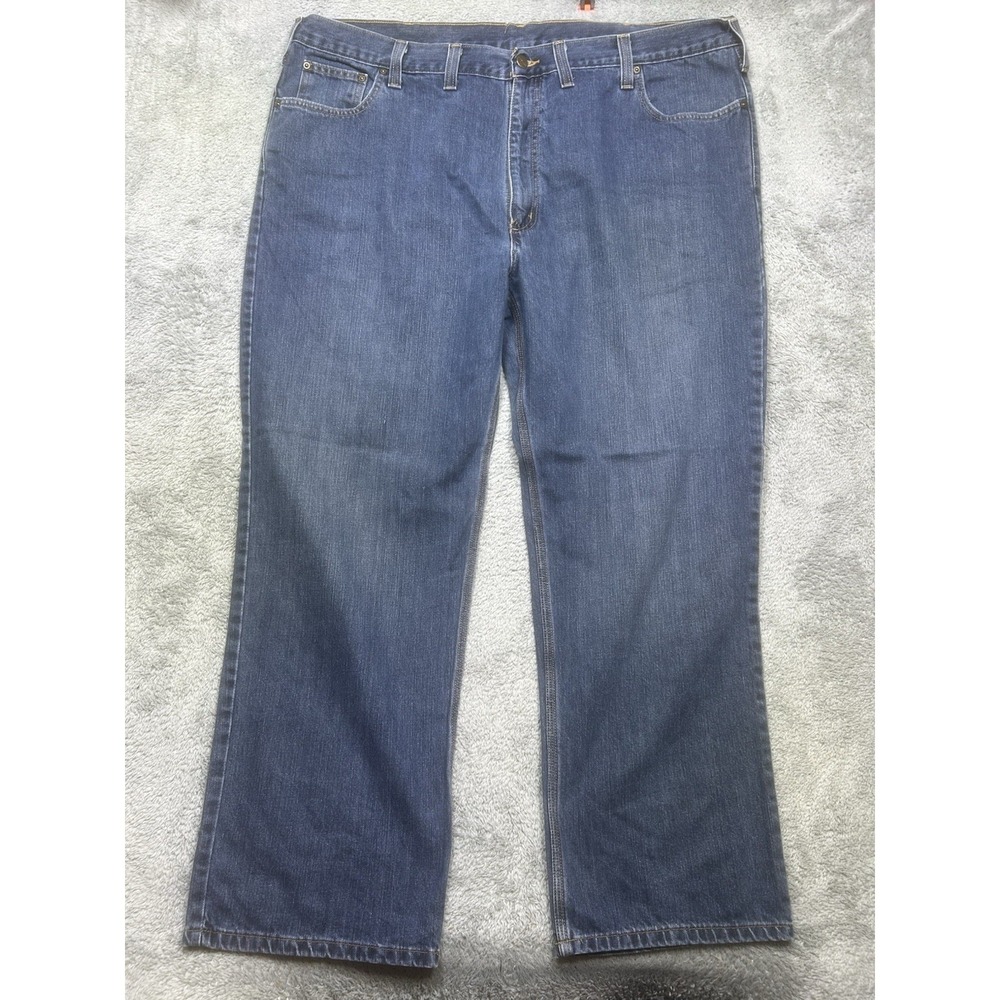 Carhartt Jeans Men's‎ 46x32 Blue Holter Relaxed Fit Straight Workwear 101483-968